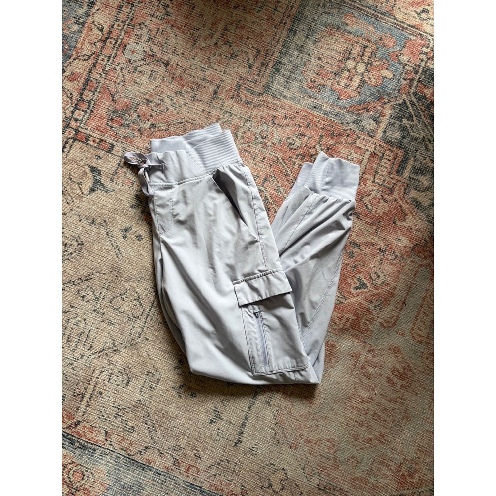 All in Motion Womens XS Light Gray Utility Wind Resistant Joggers Cargo Pants